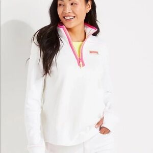 NWT VINEYARD VINES MARTHAS VINEYARD POP Terry Cloth Shep Shirt Neon Accents Sz M